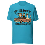 Get In Losers We're Getting Spooky - Unisex Halloween T-Shirt - Aqua Blue