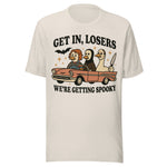 Get In Losers We're Getting Spooky - Unisex Halloween T-Shirt - Dust White