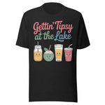 Gettin' Tipsy At The Lake - Unisex T-Shirt - Black
