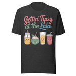 Gettin' Tipsy At The Lake - Unisex T-Shirt - Dark Gray
