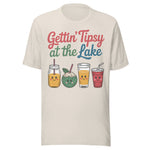 Gettin' Tipsy At The Lake - Unisex T-Shirt - Dust White