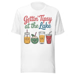 Gettin' Tipsy At The Lake - Unisex T-Shirt - White