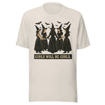 Girls Will Be Girls Witchy - Unisex Halloween T-Shirt - Dust White