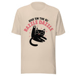 Give Em The Ol Razzle Dazzle Cat - Unisex T-Shirt - Soft Cream
