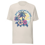 Good Times And Tan Lines Vintage Palm - Unisex T-Shirt - Dust White