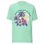 Good Times And Tan Lines Vintage Palm - Unisex T-Shirt - Mint Green