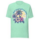 Good Times And Tan Lines Vintage Palm - Unisex T-Shirt - Mint Green