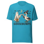 Goose Bumps - Unisex Halloween T-Shirt - Aqua Blue