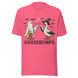 Goose Bumps - Unisex Halloween T-Shirt - Charity Pink