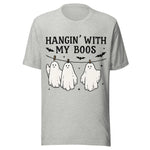 Hangin' With My Boos - Unisex Halloween T-Shirt - Athletic Gray