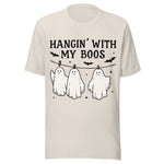 Hangin' With My Boos - Unisex Halloween T-Shirt - Dust White
