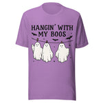 Hangin' With My Boos - Unisex Halloween T-Shirt - Heather Team Purple