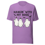 Hangin' With My Boos - Unisex Halloween T-Shirt - Heather Team Purple