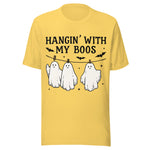 Hangin' With My Boos - Unisex Halloween T-Shirt - Yellow