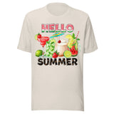 Hello Summer Cocktail - Unisex T-Shirt - Dust White