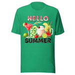 Hello Summer Cocktail - Unisex T-Shirt - Kelly Green