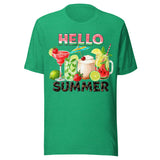 Hello Summer Cocktail - Unisex T-Shirt - Kelly Green