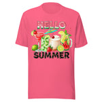Hello Summer Cocktail - Unisex T-Shirt - Pink