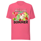 Hello Summer Cocktail - Unisex T-Shirt - Pink