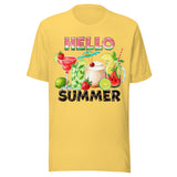 Hello Summer Cocktail - Unisex T-Shirt - Yellow