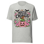 Hocus Croakus - Unisex Halloween T-Shirt - Athletic Gray