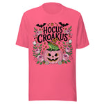 Hocus Croakus - Unisex Halloween T-Shirt - Charity Pink