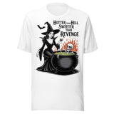 Hotter Than Hell Sweeter Than Revenge - Unisex Halloween T-Shirt - White
