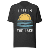 I Pee In The Lake - Unisex T-Shirt - Dark Gray