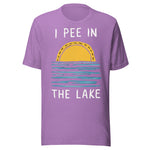 I Pee In The Lake - Unisex T-Shirt - Heather Team Purple