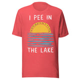 I Pee In The Lake - Unisex T-Shirt - Red