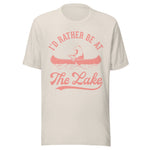I'd Rather Be At The Lake - Unisex T-Shirt - Dust White