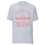 I'd Rather Be At The Lake - Unisex T-Shirt - Light Blue