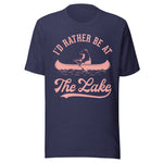 I'd Rather Be At The Lake - Unisex T-Shirt - Midnight Navy