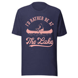 I'd Rather Be At The Lake - Unisex T-Shirt - Midnight Navy