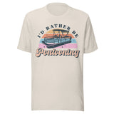 I'd Rather Be Pontooning - Unisex T-Shirt - Dust White