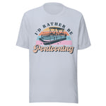 I'd Rather Be Pontooning - Unisex T-Shirt - Light Blue