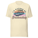 I'd Rather Be Pontooning - Unisex T-Shirt - Natural