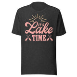 It's Lake Time - Unisex T-Shirt - Dark Gray
