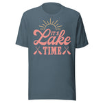 It's Lake Time - Unisex T-Shirt - Slate Blue