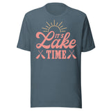 It's Lake Time - Unisex T-Shirt - Slate Blue