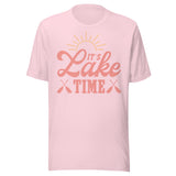 It's Lake Time - Unisex T-Shirt - Soft Pink