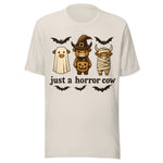 Just A Horror Cow - Unisex Halloween T-Shirt - Dust White