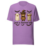 Just A Horror Cow - Unisex Halloween T-Shirt - Heather Team Purple