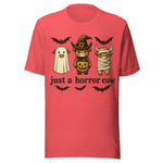 Just A Horror Cow - Unisex Halloween T-Shirt - Red