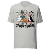 Just A Spooky Goose - Unisex Halloween T-Shirt - Athletic Gray