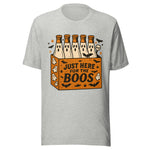 Just Here For The Boos Beer - Unisex Halloween T-Shirt - Athletic Gray