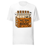 Just Here For The Boos Beer - Unisex Halloween T-Shirt - White