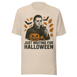 Just Waiting For Halloween Movie Villain - Unisex T-Shirt - Soft Cream