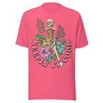 Keepin' It Cool Beach Skeleton - Unisex T-Shirt - Charity Pink