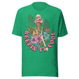 Keepin' It Cool Beach Skeleton - Unisex T-Shirt - Kelly Green
